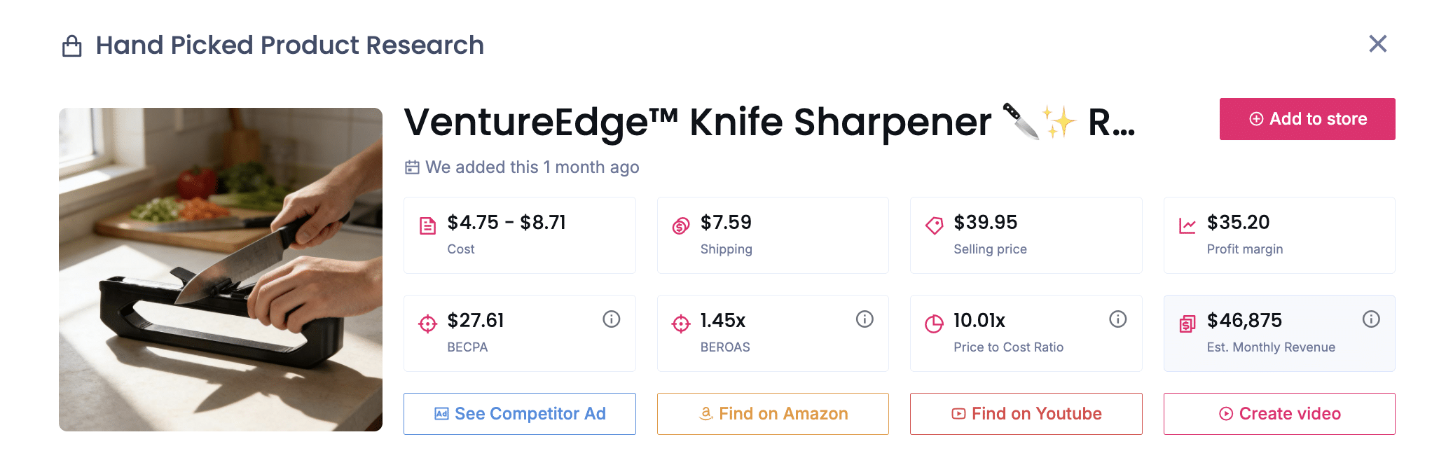 VentureEdge Knife Sharpener